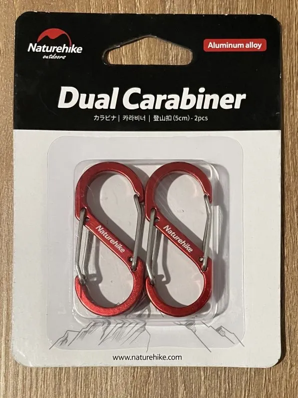 Naturehike S Type - Mosquetón Doble Llavero Medium