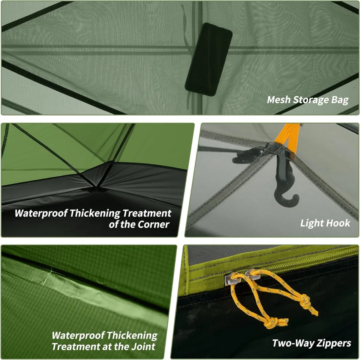 Naturehike Mongar 2 Personas - Carpa Ultraliviana 4 Estaciones